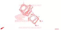 CYLINDRE pour Honda RS 150 R V2 BLACK de 2018