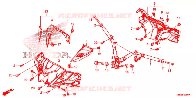 GUIDON - CARENAGE Honda MOTO 150 RS 2019  FS150FK