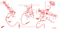 LEVIER DE GUIDON   CABLE   COMMODO pour Honda CBF 150 UNICORN de 2009