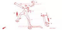 BEQUILLE pour Honda BIZ 125 PARTIDA ELÉTRICA de 2007