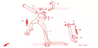 BEQUILLE pour Honda BIZ 125 DISCO DELANTERO de 2007