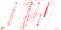 FOURCHE pour Honda BEAT 110 de 2019