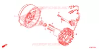 ALTERNATEUR pour Honda WAVE 110 ALPHA, front disk, moulded wheels de 2018
