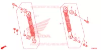 AMORTISSEUR ARRIERE pour Honda WAVE 110 ALPHA, front disk, casted wheels de 2019