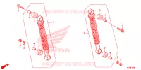 AMORTISSEUR ARRIERE pour Honda WAVE 110 ALPHA, front drum, spoked wheels de 2019
