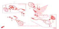 CLIGNOTANT pour Honda WAVE 110 ALPHA, front drum, spoked wheels de 2019