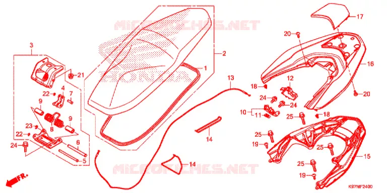 SELLE Honda SCOOTER 150 PCX 2018  WW150HVJ