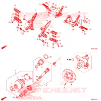 REPOSE PIED pour Honda CBR 500 R ABS de 2019