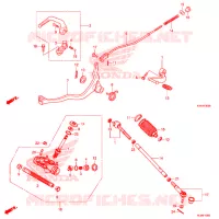 PEDALE   KICK pour Honda CRF 110 de 2020