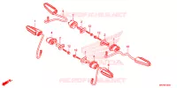 CLIGNOTANT pour Honda CB 500 F ABS de 2020