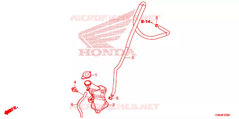 VASE D'EXPANSION Honda SCOOTER 150 PCX 2016  WW150F