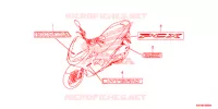 AUTOCOLLANTS pour Honda PCX 150 de 2017