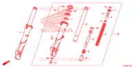 FOURCHE pour Honda PCX 150 de 2017