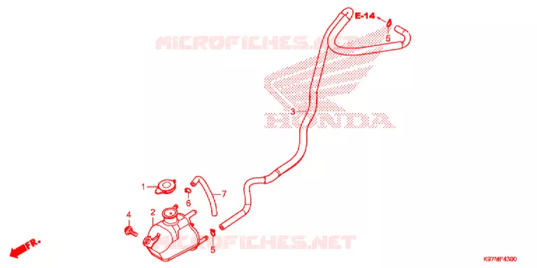 VASE D'EXPANSION Honda SCOOTER 150 PCX 2018  WW150J