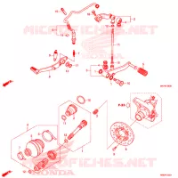 PEDALE pour Honda CB 500 X ABS de 2019