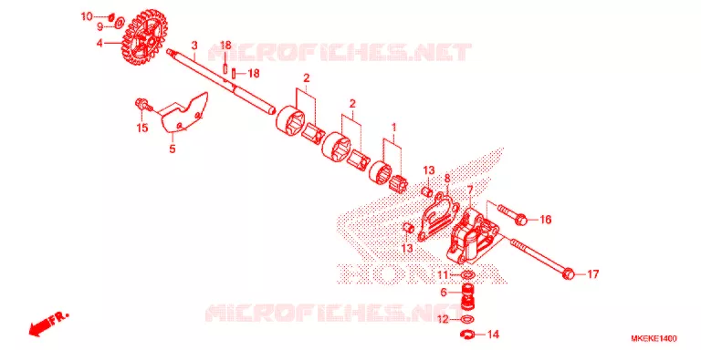 POMPE A HUILE Honda MOTO 450 CRF 2019  CRF450RWEK