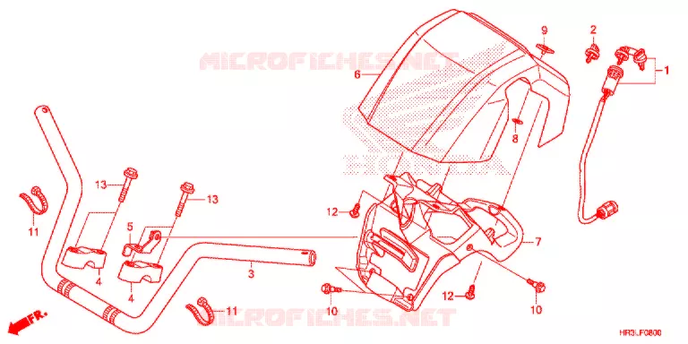 GUIDON Honda ATV 420 FOURTRAX 2020  TRX420FA2L