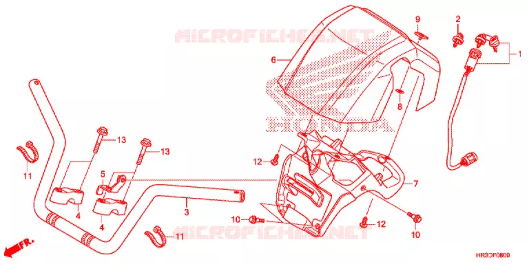 GUIDON Honda ATV 420 FOURTRAX 2020  TRX420FA2L