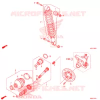 AMORTISSEUR ARRIERE pour Honda FOURTRAX 420 4X4 Manual Shift de 2020