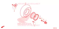 ROUE ARRIERE pour Honda FOURTRAX 520 FOREMAN 4X4 BASE de 2020