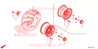 ROUE ARRIERE pour Honda FOURTRAX 520 FOREMAN RUBICON 4X4 AT DCT EPS de 2020