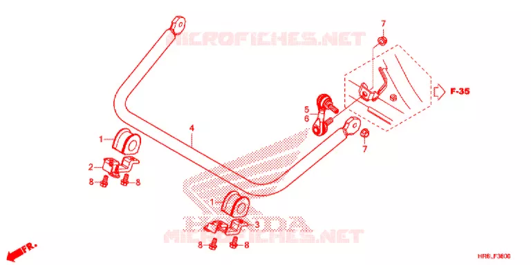 BARRE ANTI ROULIS Honda ATV 520 FOURTRAX 2020  TRX520FA7L