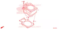 CYLINDRE pour Honda FOURTRAX 520 RUBICON 4X4 EPS RED de 2020