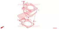 CYLINDRE pour Honda FOURTRAX 520 RUBICON 4X4 EPS CAMO de 2020