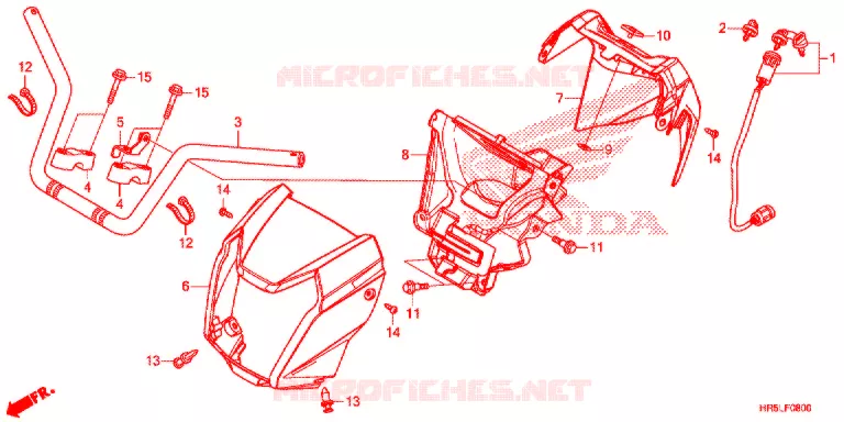 GUIDON Honda ATV 520 FOURTRAX 2020  TRX520FM6L
