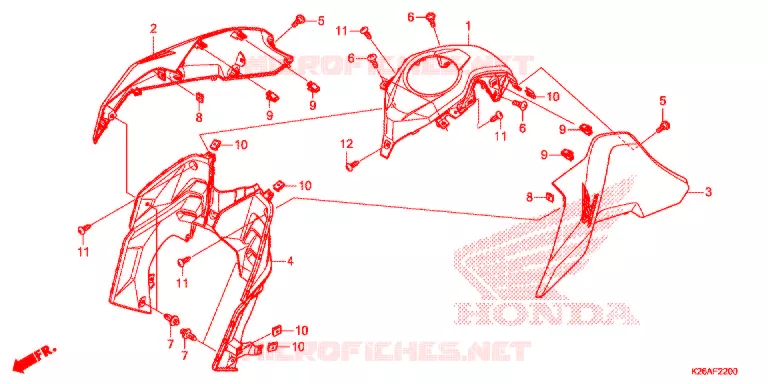 OUIES DE RADIATEUR Honda MOTO 125 MSX 2020  MSX125L