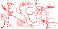 LEVIER DE GUIDON   CABLE   COMMODO pour Honda FOURTRAX 420 RANCHER 2X4 Electric Shift de 2020