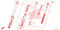 FOURCHE pour Honda CBR 650 F 35KW RED de 2018
